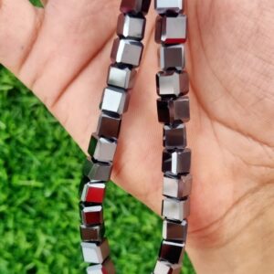 7mm Black moissanite Square Beads