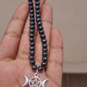 5.50mm Black Moissanite Beads with charm