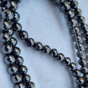 6.5mm Black Moissanite Beads AAA Cut
