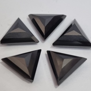 Black Trillion Moissanite diamond