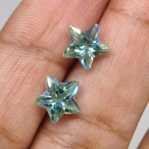 Blue Star Moissanite Diamond