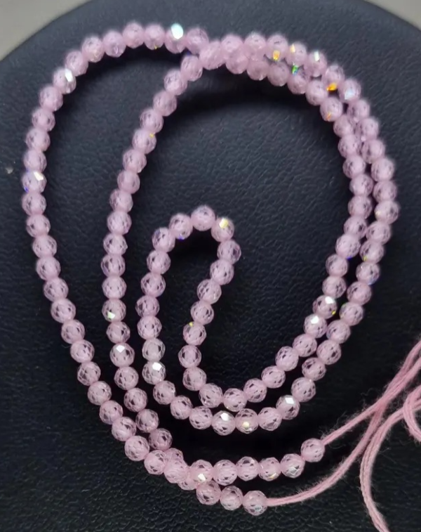 Pink Gemstone Fancy Beads