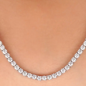 3 mm Moissanite Tennis Necklace