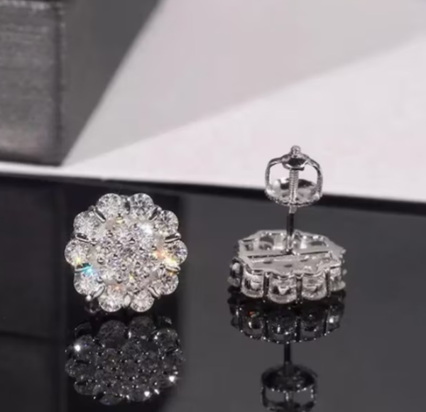 925 sterling silver Diamond Earring's