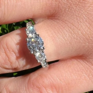 Moissanite  Diamond Ring