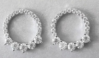 Moissanite Diamond Earrings
