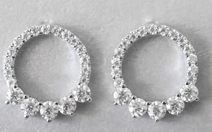 Moissanite Diamond Earrings