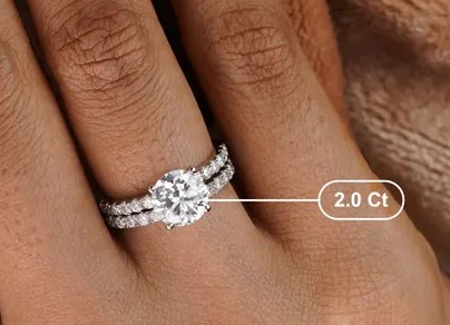 Moissanite Diamond Ring