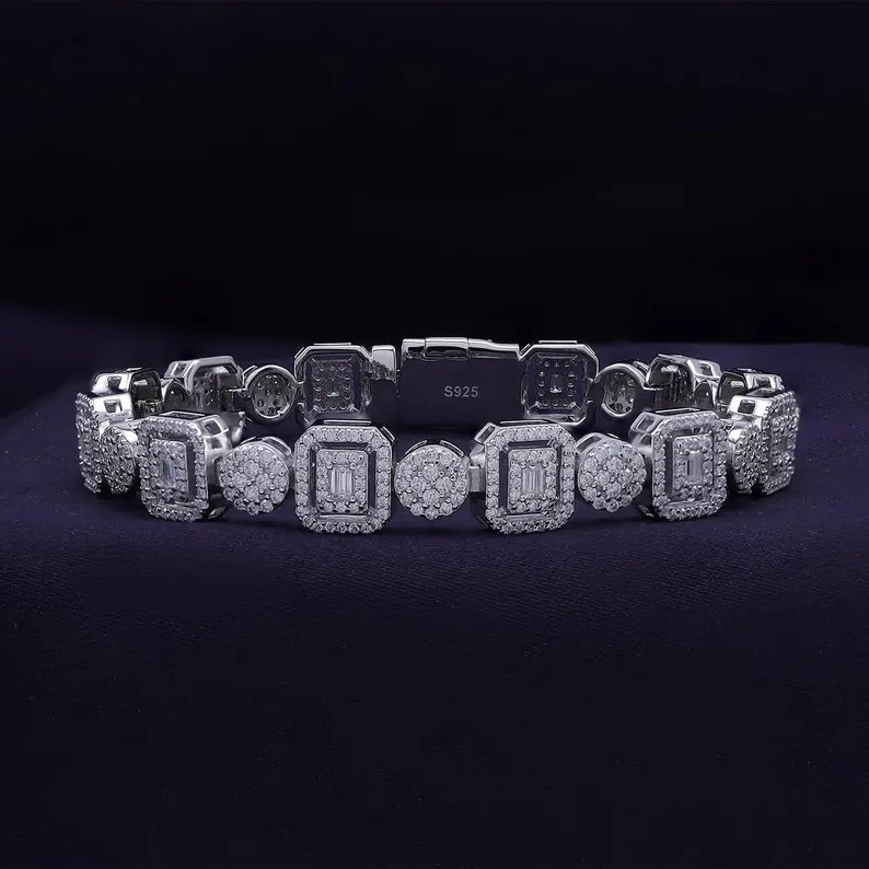 Tennis Moissanite Diamond Bracelet