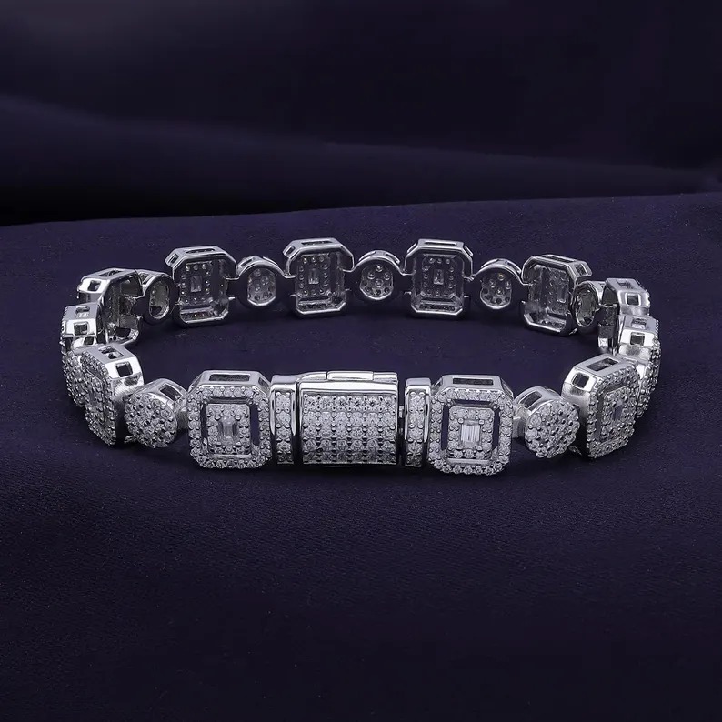Tennis Moissanite Diamond Bracelet