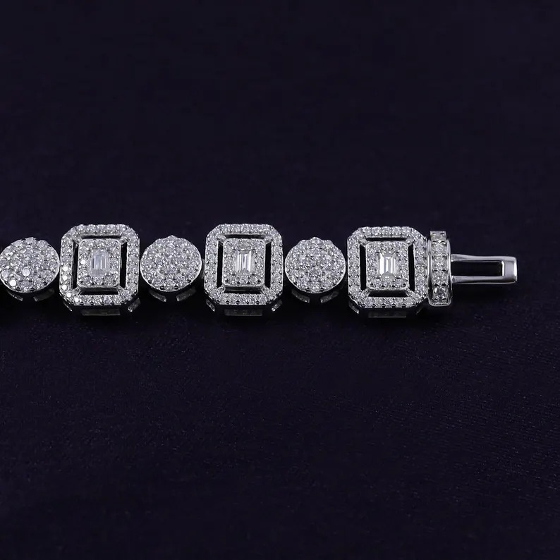 Tennis Moissanite Diamond Bracelet