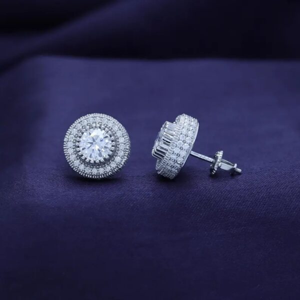 Round Cut Diamond Earring's