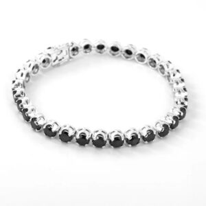 Black Moissanite Diamond Bracelet