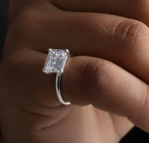Emerald Cut Diamond Ring