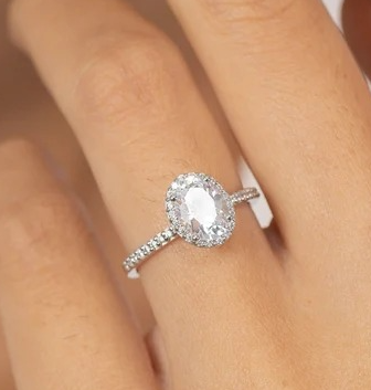 Moissanite Diamond Ring