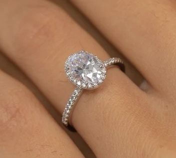 Moissanite Diamond Ring