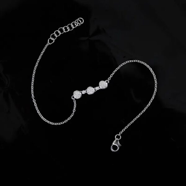 Moissanite Link Chain Bracelet