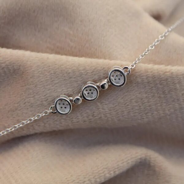 Moissanite Link Chain Bracelet