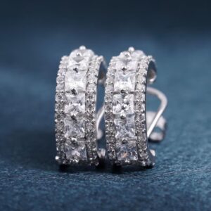 Moissanite Diamond Hoop Earring's
