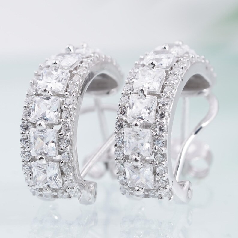 Moissanite Diamond Hoop Earring's