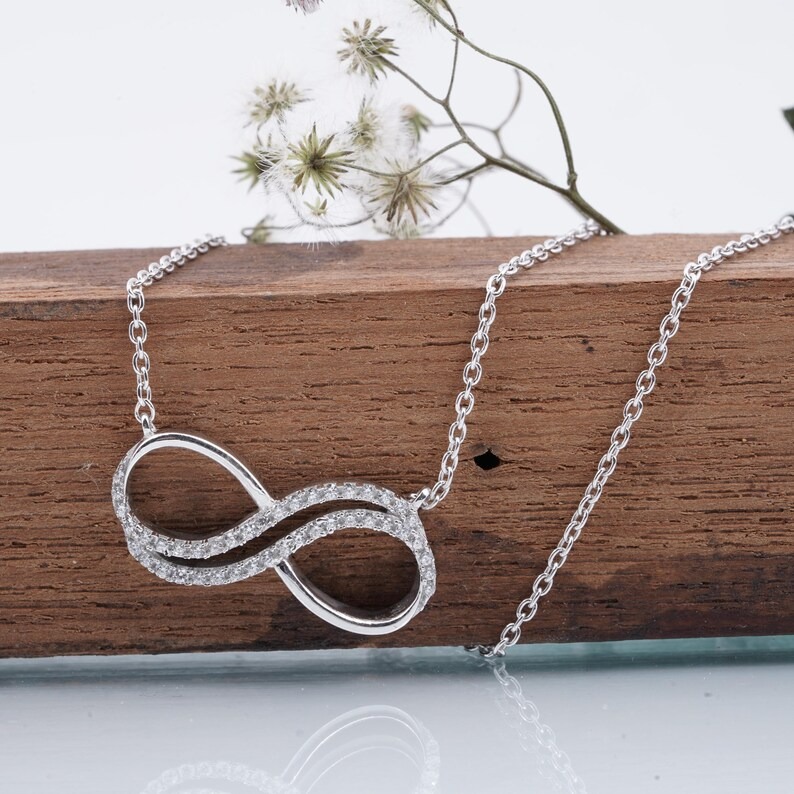 Moissanite Diamond Infinite Pendant