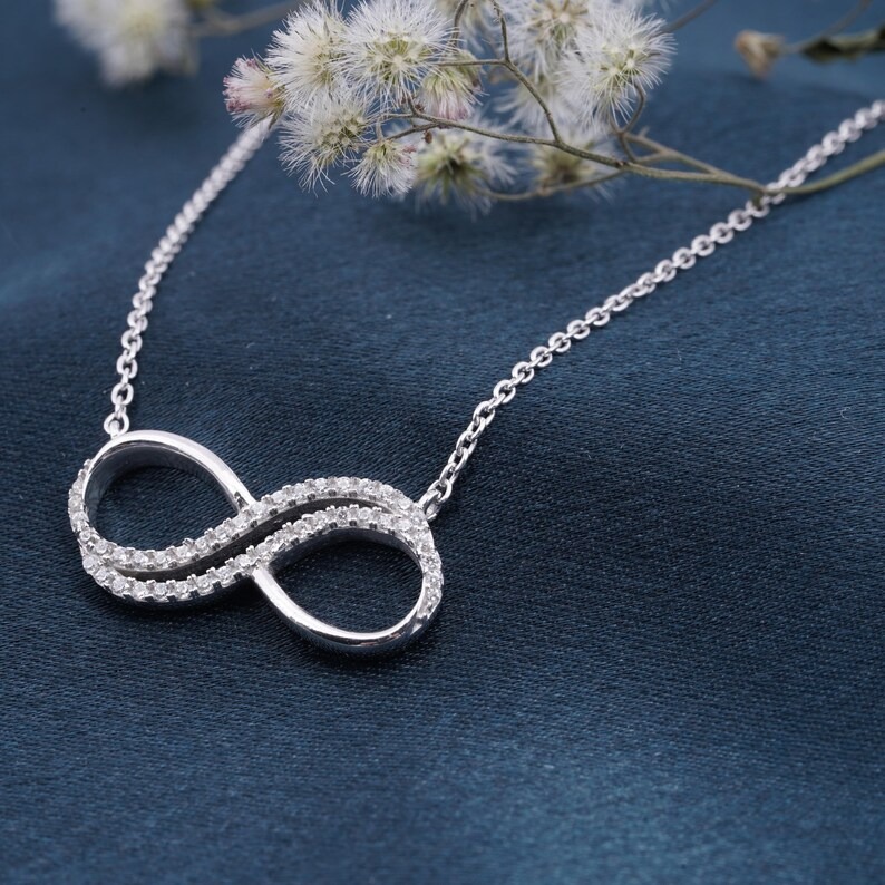 Moissanite Diamond Infinite Pendant