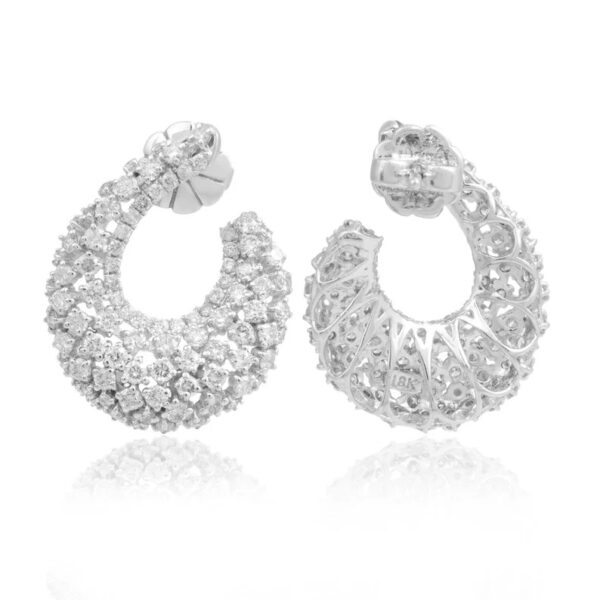 Moissanite Diamond Hoop Earring's