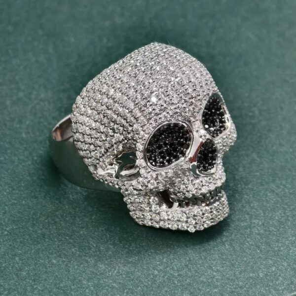 Skull Moissanite Diamond Ring