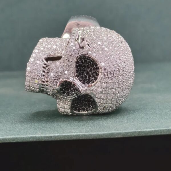 Skull Moissanite Diamond Ring