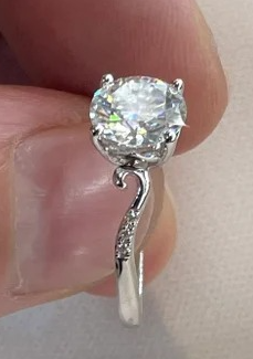 Moissanite Diamond Ring