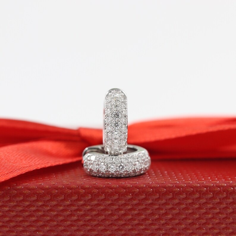 Round Cut Diamond Earring's