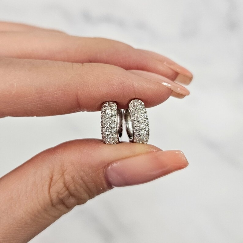 Round Cut Diamond Earring's