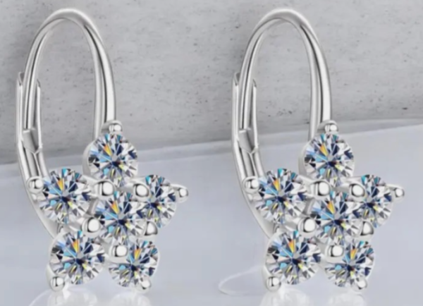 Moissanite Diamond Earrings