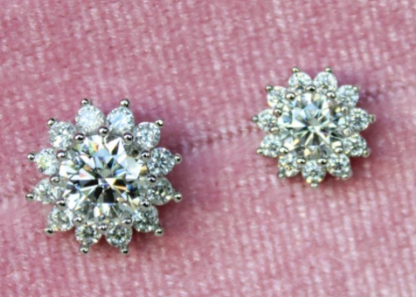 Moissanite Diamond Earrings