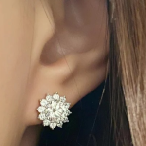 Moissanite Diamond Earrings