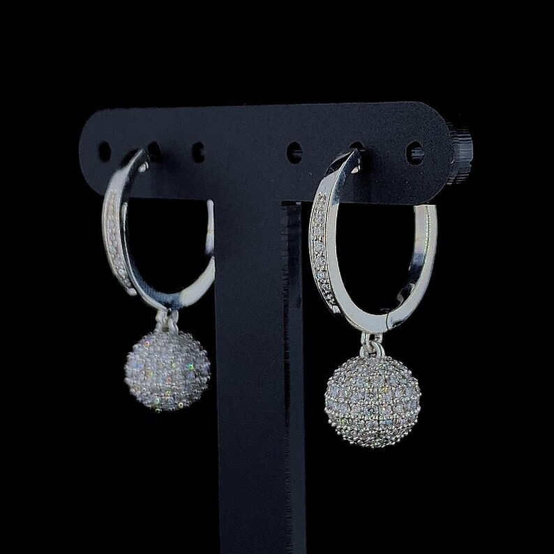 Iced out Ball diamond Earring's