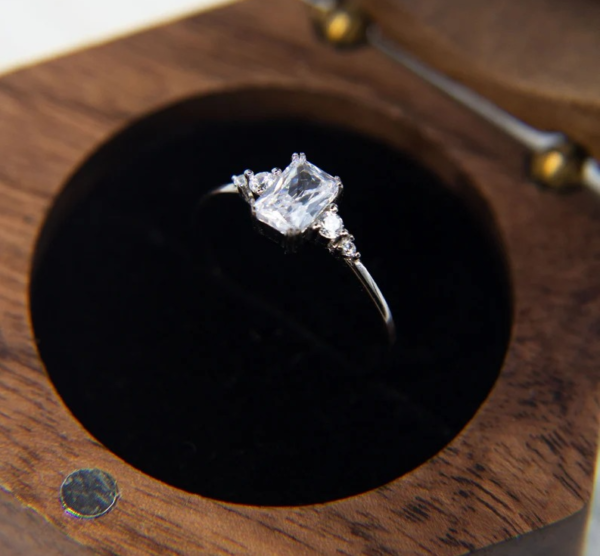 Princess & Emerald Cut Diamond Ring