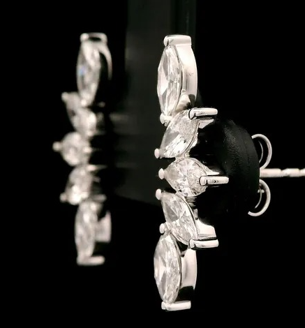 Moissanite Diamond Earrings