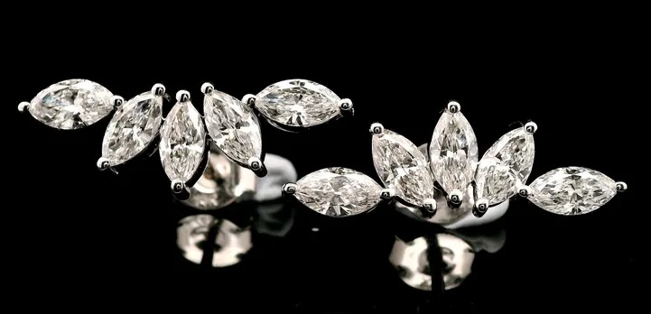 Moissanite Diamond Earrings