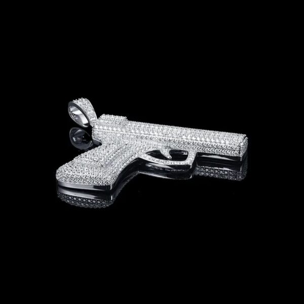 925 Sterling Silver Gun Pendant
