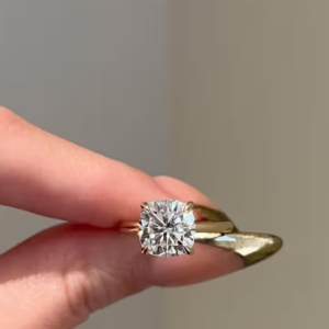 Cushion Cut Moissanite Diamond ring