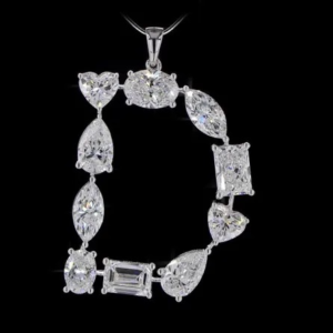 D Letter Moissanite diamond