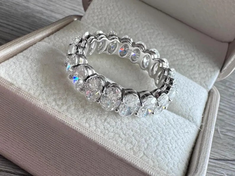 Moissanite Oval Cut Diamond Ring