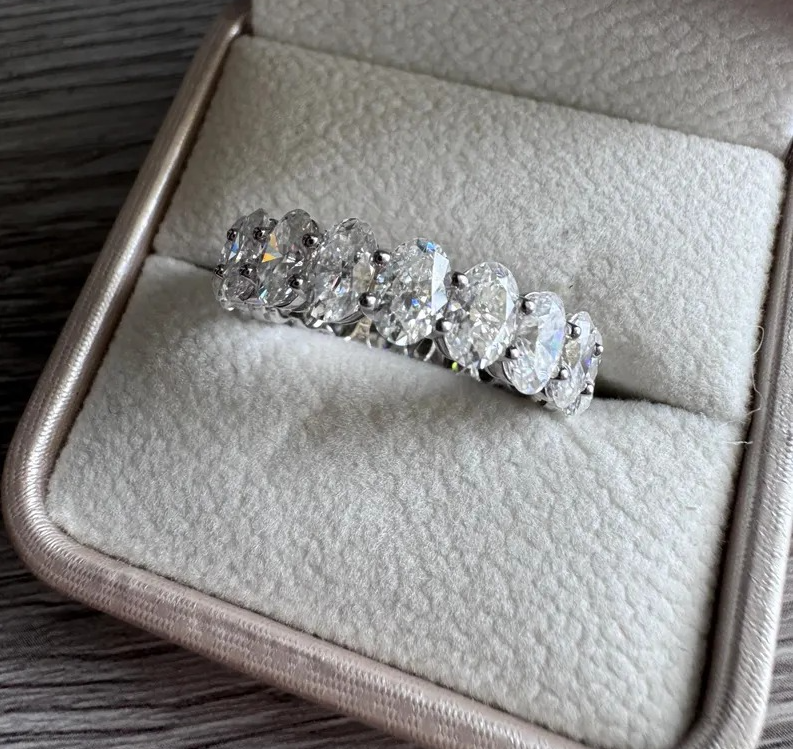 Moissanite Oval Cut Diamond Ring