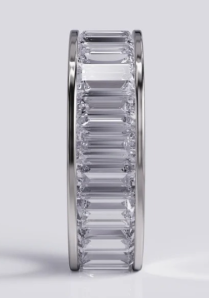 Moissanite Diamond Band