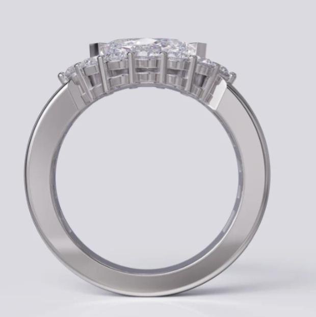 Moissanite Diamond Ring