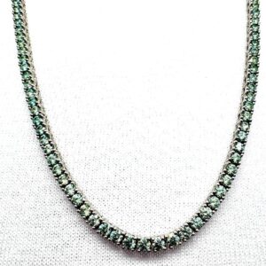 Blue Moissanite Diamond Bracelet