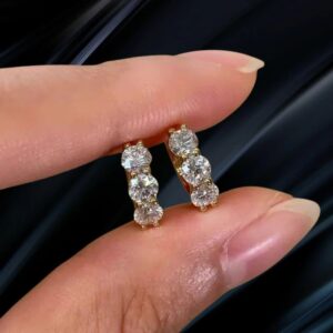 Moissanite Diamond Earring