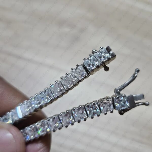 White Princess Cut Necklace