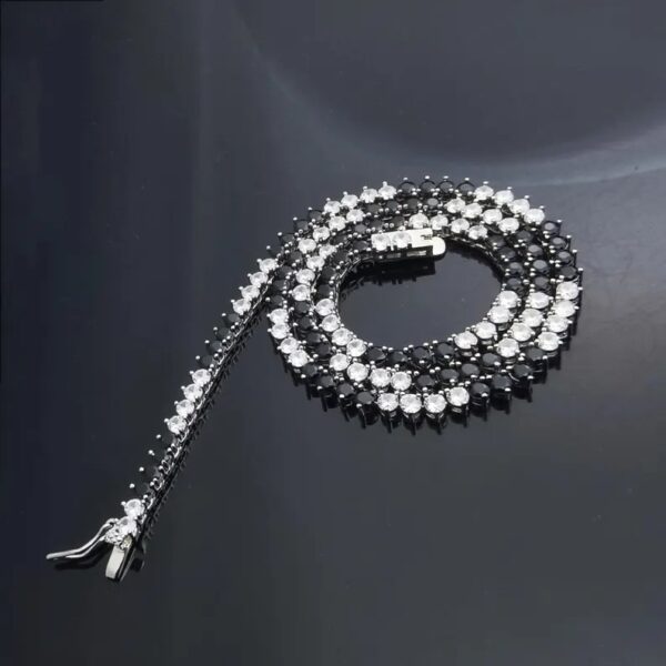 Black & White Moissanite necklace
